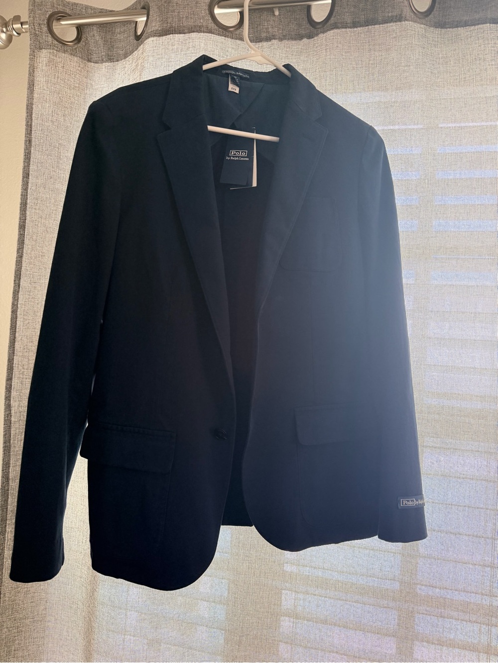 Ralph Lauren Navy Blazer with Polo Hang Tag